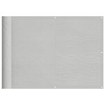 vidaXL Écran de balcon gris clair 75x600 cm 100  polyester oxford
