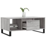 vidaXL Table basse Sonoma gris 90x50x36 5 cm Bois d'ingénierie