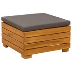 vidaXL Ensemble de canapés d'extérieur avec coussin 9 Pièce Marron