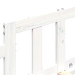 vidaXL Lit de jour sans matelas blanc 80x200 cm bois de pin massif