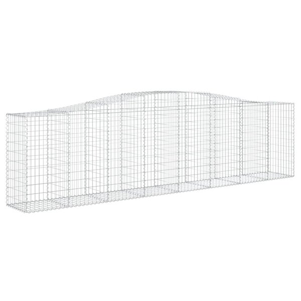 vidaXL Panier de gabions arqué 400x50x100/120 cm Fer galvanisé