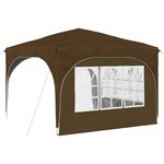 vidaXL Tente de fête pop-up 290 x 290 x 245 cm Taupe