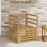 vidaXL Canapé d’extérieur Bois d'Acacia Massif Blanc