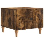 vidaXL Table basse Chêne fumé 49 x 50 x 40 cm Bois d'ingénierie