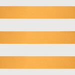 vidaXL Auvent rétractable jaune et blanc 3x2 5 m tissu et aluminium
