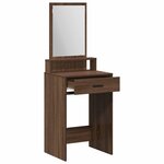 vidaXL Table de Toilette Chêne brun 50 x 41 x 140 cm Bois d'ingénierie
