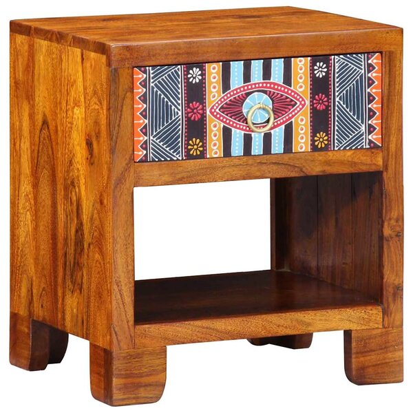 vidaXL Buffet Multicolore 40 x 35 x 45 cm Bois d'acacia massif