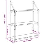 vidaXL Étagère Murale Bois Ancien 60 x 21 x 78 5 cm Bois d'ingénierie