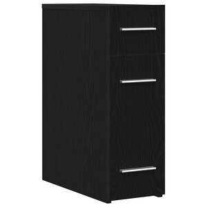 vidaXL Armoire d'apothicaire Chêne noir 20 x 45 5 x 60 cm