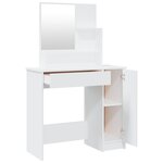 vidaXL Coiffeuse avec miroir blanc 86 5x35x136 cm
