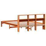 vidaXL Cadre de lit sans matelas cire marron 140x190cm bois pin massif