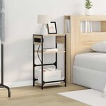vidaXL Cabinet de chevet avec tiroir Chêne sonoma 40 x 27 x 76 cm