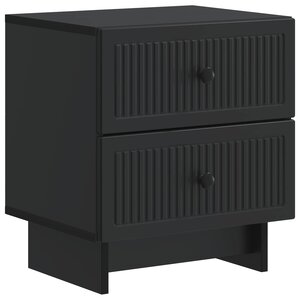 vidaXL Cabinet de chevet Noir 43 x 34 5 x 47 5 cm Bois d'ingénierie