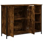 vidaXL Buffet chêne fumé 100x33x75 cm bois d'ingénierie