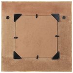 vidaXL Miroir mural Bois de récupération massif 60 x 60 cm