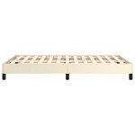 vidaXL Cadre de lit sans matelas crème 120x190 cm similicuir