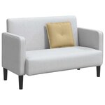 vidaXL Coussin de Dos Vert gris 50 x 45 cm Tissu en velours côtelé