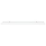 vidaXL Étagères à rebord pour cadre photo 2 Pièces Blanc 60x9x3 cm MDF