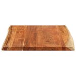 vidaXL Dessus de table 100x80x3 8 cm rectangulaire bois massif acacia