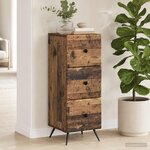 vidaXL Armoire à tiroirs Bois ancien 33 x 34 5 x 90 cm