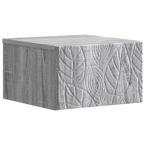 vidaXL Cabinet de chevet mural Sonoma gris 49 x 34 5 x 20 cm