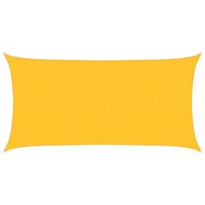 vidaXL Voile d'ombrage 160 g/m² Jaune 2 5x4 5 m PEHD