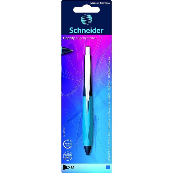 Stylo à bille haptify assorti blister 1 pièce schneider