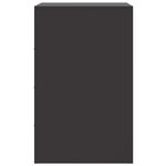 vidaXL Table de chevet noir 34 5x39x62 cm acier