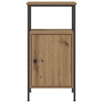 vidaXL Tables de chevet 2 Pièces chêne artisanal bois d'ingénierie