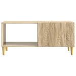 vidaXL Table basse Chêne Sonoma 90 x 50 x 40 cm Bois d'ingénierie