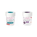 2 colorants alimentaires en poudre - violet-bleu foncé