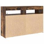 vidaXL Buffet Chêne fumé 116 x 30 x 75 cm Bois d'ingénierie