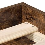 vidaXL Cadre de lit sans matelas chêne fumé 90x200 cm