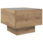 vidaXL Table basse chêne artisanal 40 x 40 x 30 cm Bois d'ingénierie