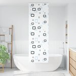 vidaXL Store enrouleur de douche avec cassette largeur du tissu 76 cm