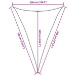 vidaXL Voile d'ombrage 160 g/m² Blanc 5x7x7 m PEHD