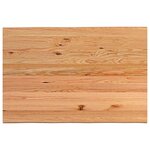 vidaXL Table à manger avec bord naturel 180x100x74cm bois massif chêne