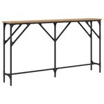 vidaXL Table console Chêne 140x23x75 cm Bois d'ingénierie