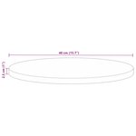 vidaXL Dessus de table Ø 40x2 5 cm rond bois massif de récupération