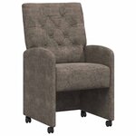 vidaXL Chaises de salle à manger 2 Pièces Gris foncé 58 x 67 x 97 cm