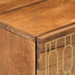 vidaXL Table de chevet 50x33x60 cm bois de manguier massif