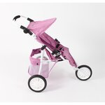 Bayer Chic 2000 697-62 - Poussette Jogger 3 roues pour poupées jumelles