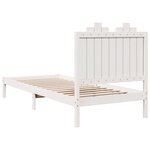 vidaXL Cadre de lit extra long sans matelas 100x210 cm bois massif