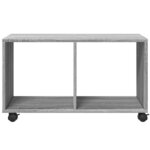vidaXL Armoire roulante sonoma gris 72x33x42 5 cm bois d'ingénierie