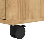 vidaXL Chariot de cuisine FLORO Cire marron 72 5 x 45 x 80 cm