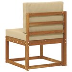 vidaXL Sofa de milieu extérieur Bois d'Acacia Massif