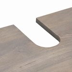 vidaXL Ensemble de mobilier de salle de bain avec tiroir 3 Pièces Gris