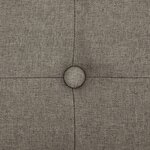 vidaXL Banc de rangement pliable Taupe Faux lin