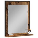 vidaXL Miroir Bois ancien 50 x 12 x 60 cm Verre et Bois Ingénierie