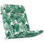 vidaXL Coussin de chaise 2 Pièces Vert 58 x 77 x 4.5 cm Tissu Oxford